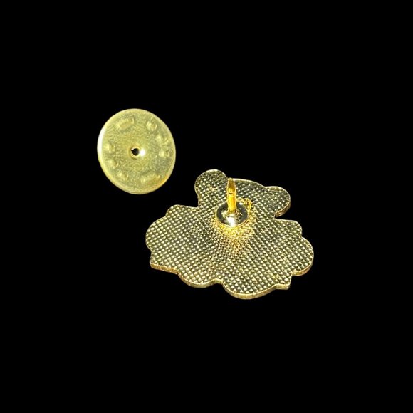 Panda Reading a Red Book Enamel Brooch Pin Vintage - Picture 3 of 4